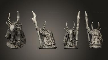 Military figurines dark emissary 3d model