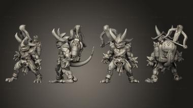 Military figurines Dark Imp A backpack 3d model