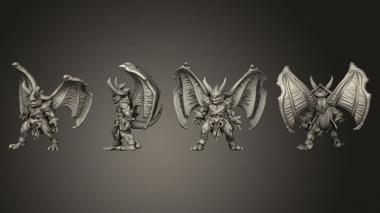 Military figurines Dark Imp A wings 3d model