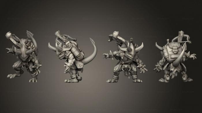 Military figurines (Dark Imp B backpack, STKW_4863) 3D models for cnc
