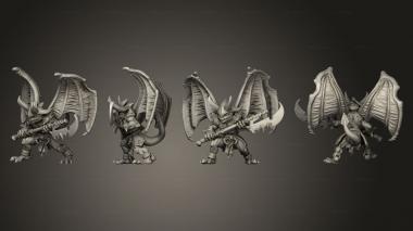 Military figurines Dark Imp C wings 3d model