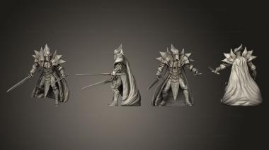 Military figurines Dark Knight Fighting 3d model