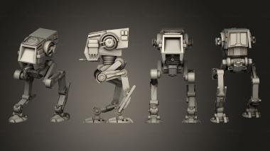 Military figurines Dark Side Swift Scout Mech 3d model