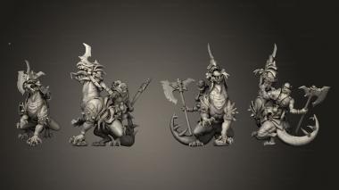 Military figurines Darnosh the Varantor Rider 3d model