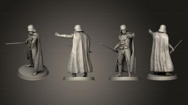 Military figurines darth vader force 3d model
