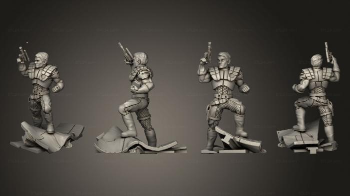 Military figurines (Dashing Smuggler, STKW_4897) 3D models for cnc