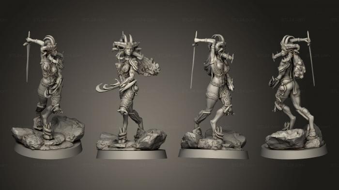 Military figurines (Daughters of Lilith 4, STKW_4903) 3D models for cnc