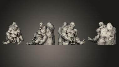 Military figurines Dead giant 3d model