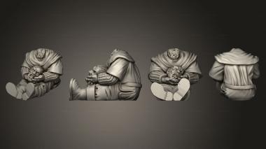 Military figurines Dead guards 2 3d model