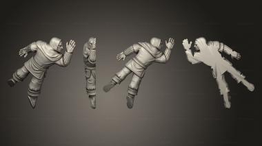 Military figurines Dead guards 3 3d model