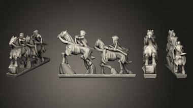 Military figurines deadriders stips ec stip horn 3d model