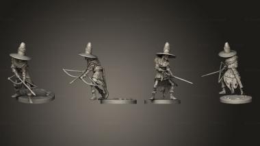 Military figurines Deadwalker Archer 01 3d model
