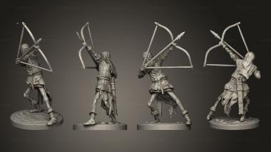 Military figurines Deadwalker Archer 02 3d model