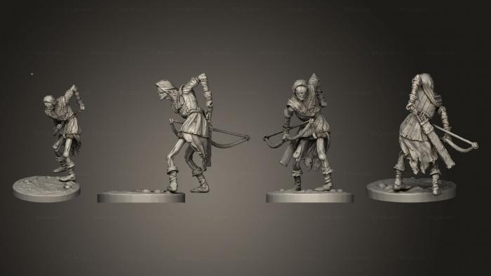 Military figurines (Deadwalker Archer 03, STKW_4941) 3D models for cnc
