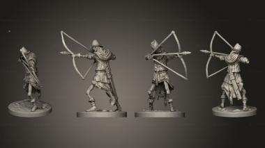 Military figurines Deadwalker Archer 04 3d model