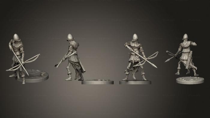 Military figurines (Deadwalker Archer 05, STKW_4943) 3D models for cnc