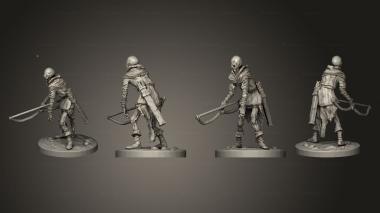Military figurines Deadwalker Archer 06 3d model