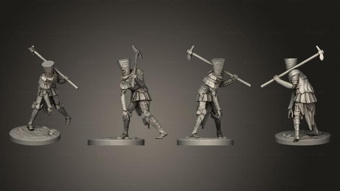 Military figurines (Deadwalker Soldier 07, STKW_4953) 3D models for cnc
