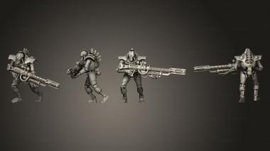 Military figurines Deathmark Warrior 03 3d model