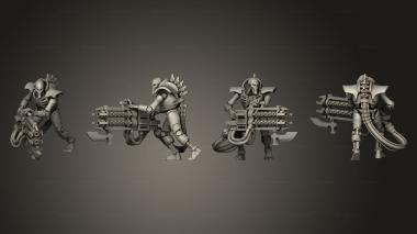 Military figurines Deathmark Warrior 04 3d model