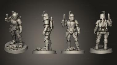 Military figurines deathwatch 2 3d model