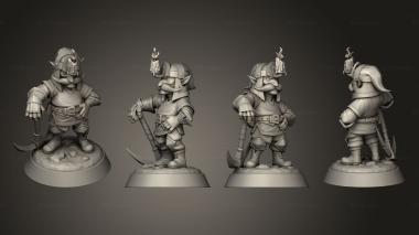 Military figurines Deep Gnome Scout 3d model
