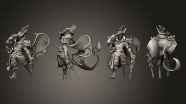 Military figurines Deep Sea Tales Captain 3d model