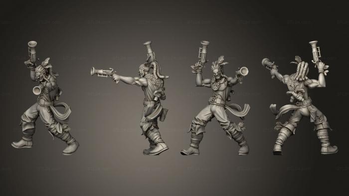 Military figurines (Deep Sea Tales Le Gras, STKW_5018) 3D models for cnc
