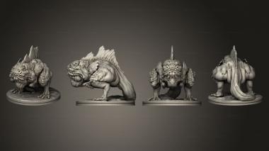 Military figurines Deepfin Monstrosity 001 3d model