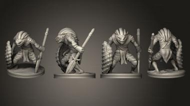 Military figurines Deepfin Monstrosity 002 3d model