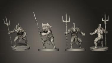 Military figurines Deepfin Monstrosity 003 3d model