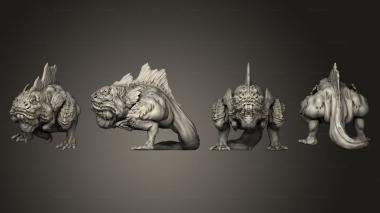 Military figurines Deepfin Monstrosity 004 3d model