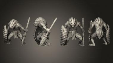 Military figurines Deepfin Monstrosity 005 3d model