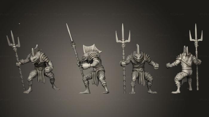 Military figurines (Deepfin Monstrosity 006, STKW_5027) 3D models for cnc