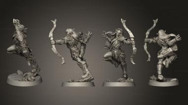 Military figurines Deepwood Alfar A male 3d model