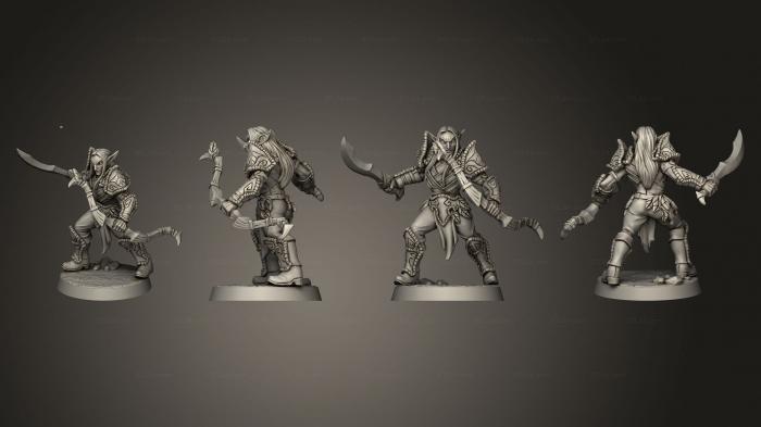 Military figurines (Deepwood Alfar B male, STKW_5030) 3D models for cnc