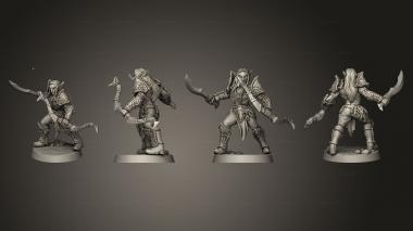 Military figurines Deepwood Alfar B male 3d model