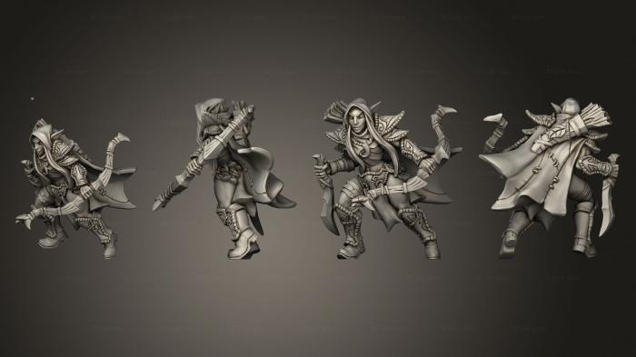 Military figurines (Deepwood Alfar Rogue F lady, STKW_5034) 3D models for cnc