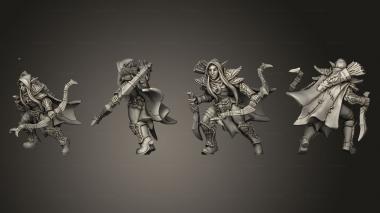 Military figurines Deepwood Alfar Rogue F lady 3d model
