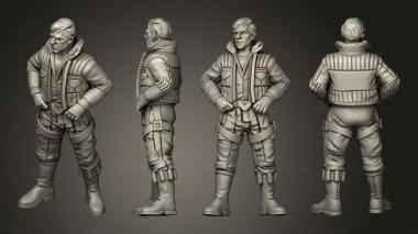 Military figurines Defector Operative pose 4 3d model
