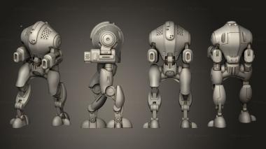 Military figurines Defense Bot Bottom Based 3d model