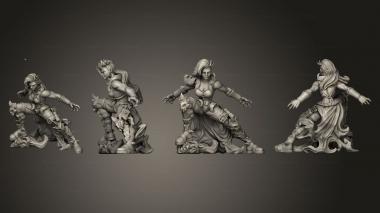 Military figurines Demon Hunter 01 3d model