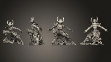 Military figurines Demon Hunter 03 3d model