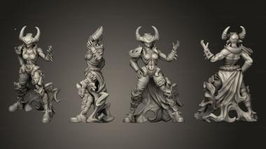 Military figurines Demon Hunter 04 3d model