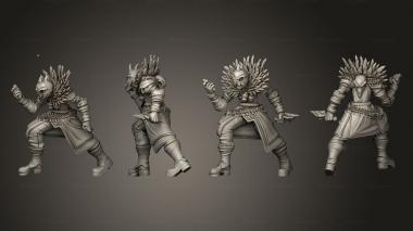 Military figurines Demon Hunter 06 3d model