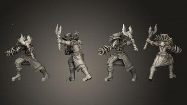 Military figurines Demon Hunter 07 3d model