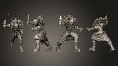 Military figurines Demon Hunter 08 3d model