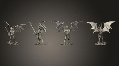 Military figurines Demon prince base 3d model