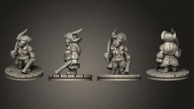 Military figurines Demon Touched Female Cutlass 007 3d model