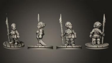 Military figurines Demon Touched Female Cutlass 008 3d model